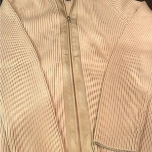 New, never worn, full zip front cotton cardigan. Smoke/pet free home